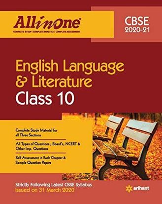 Picture of CBSE All In One English Language & Literature Class 10 for 2021 Exam